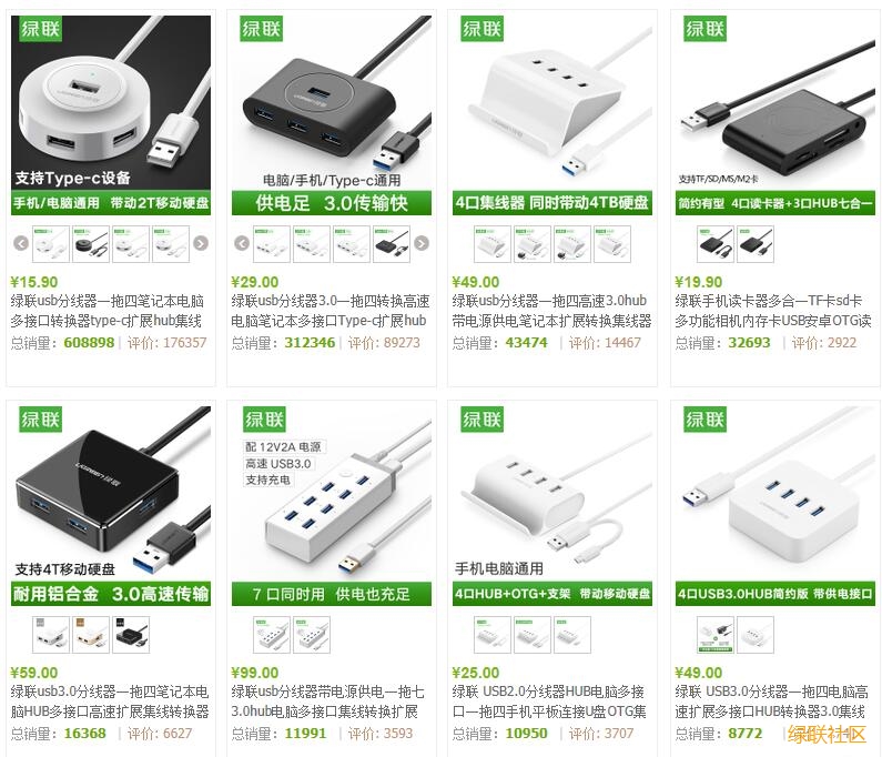hth登录官网
-品质新体验,数码选绿联 绿联USB HUB