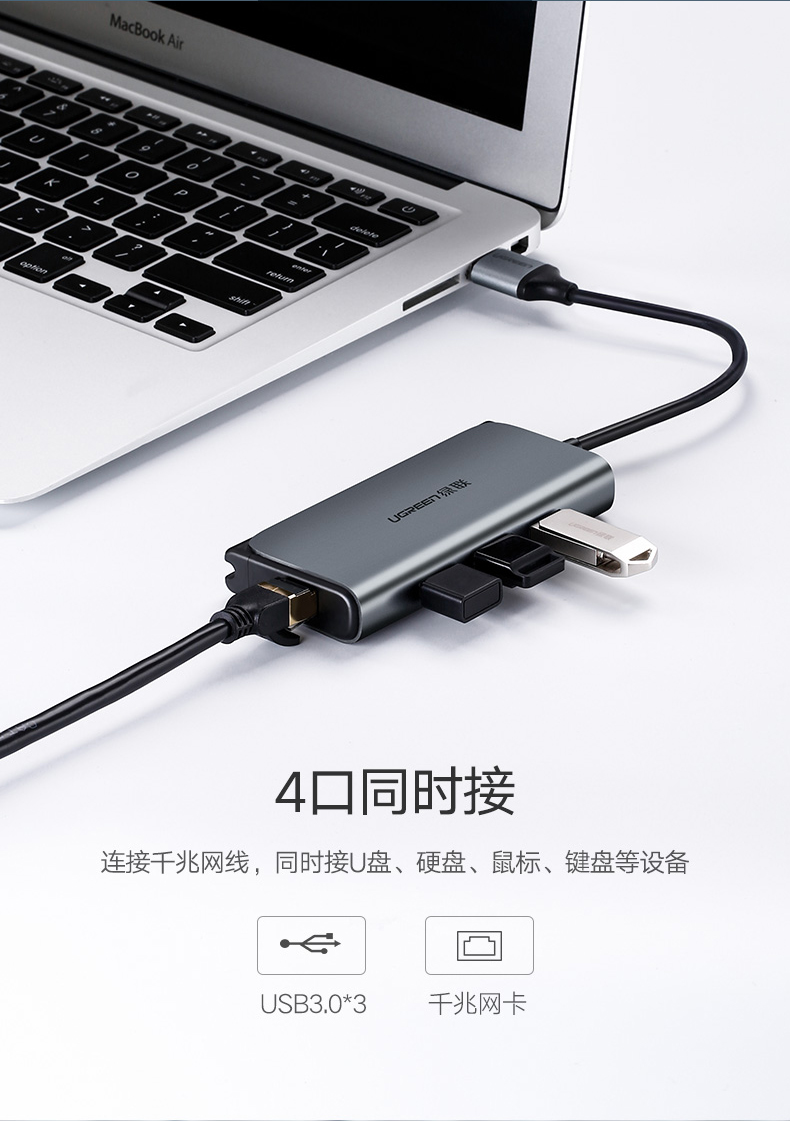 hth登录官网
-品质新体验,数码选绿联 绿联USB千兆外置网卡