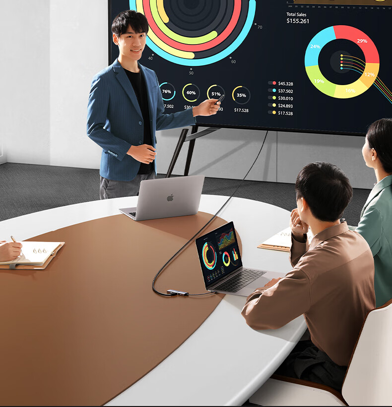 UGREEN CM512扩展坞USB-A 2.0接口 UGREEN CM512扩展坞USB-A 2.0接口,适合常规设备连接