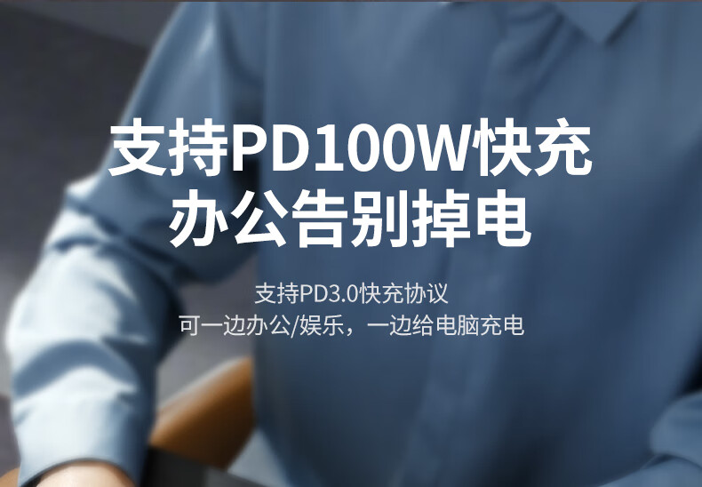 UGREEN CM512扩展坞接口详细图 UGREEN CM512扩展坞接口详细图,展示各个接口功能