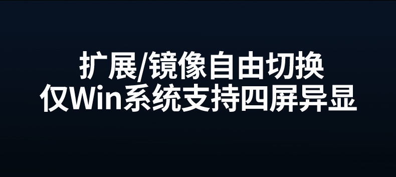 Win系统四屏异显 多任务并行 提升办公效率 Win系统四屏异显 多任务并行 提升办公效率