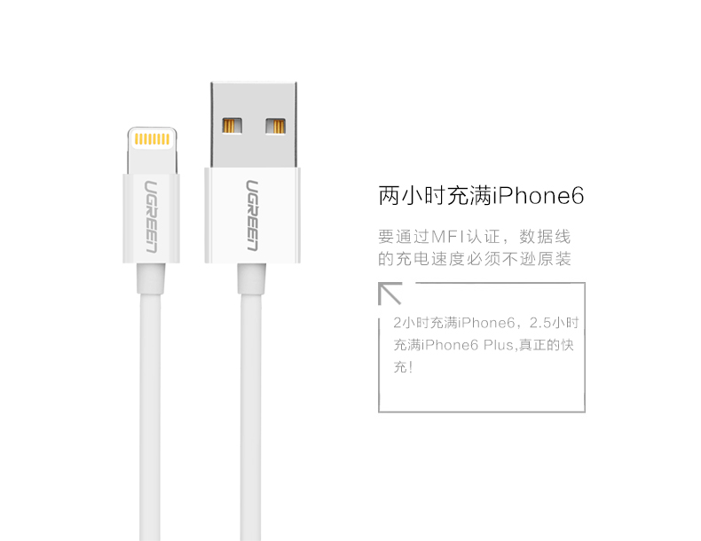绿联MFi认证苹果数据线