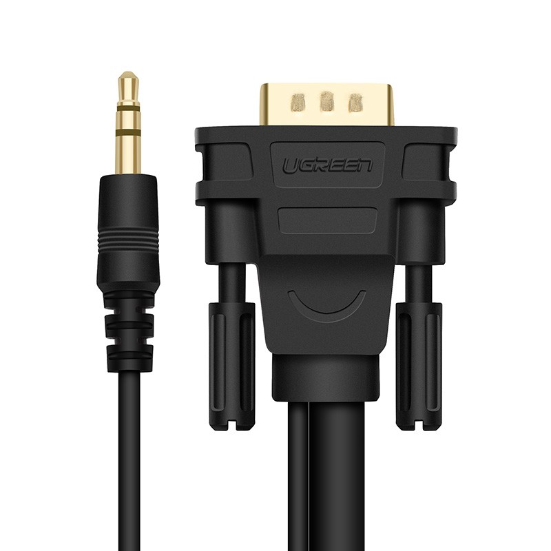 绿联带音频VGA公对公连接线