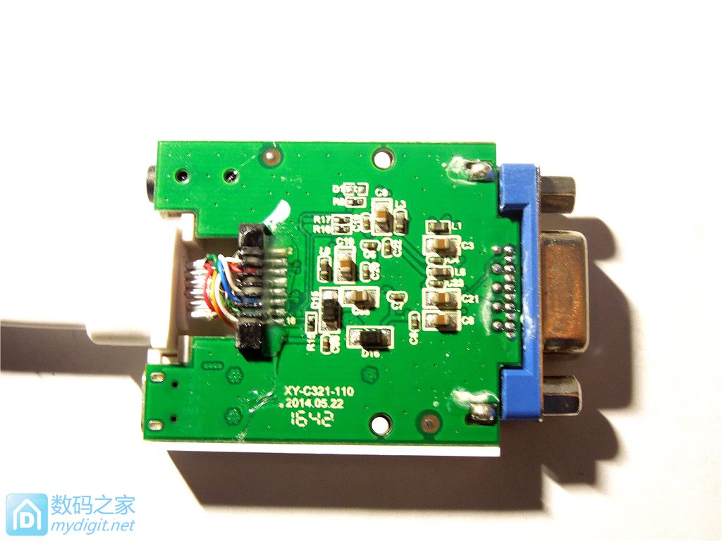 拆解 绿联（UGREEN）40247 HDMI转VGA线转换器，质量还不错！