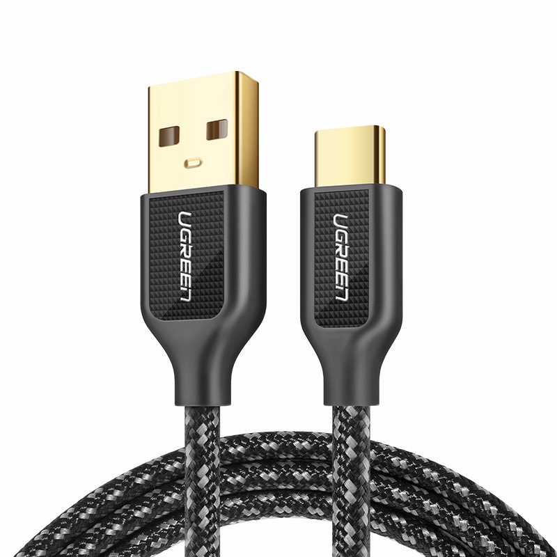 绿联Type-C数据线，锌合金手机快充线