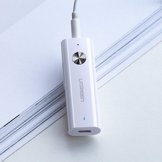 绿联蓝牙5.0音频接收器，aptX无损音质有线耳机变无线