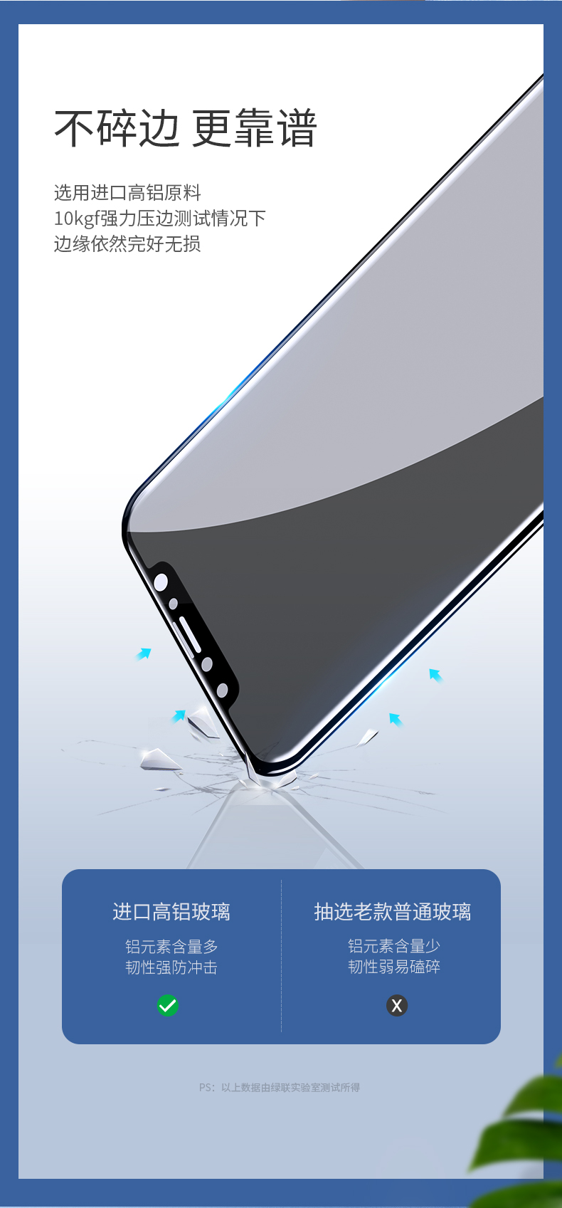 绿联iPhone x/xs/max防窥钢化膜