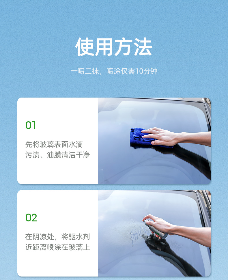 绿联汽车玻璃防雨喷雾