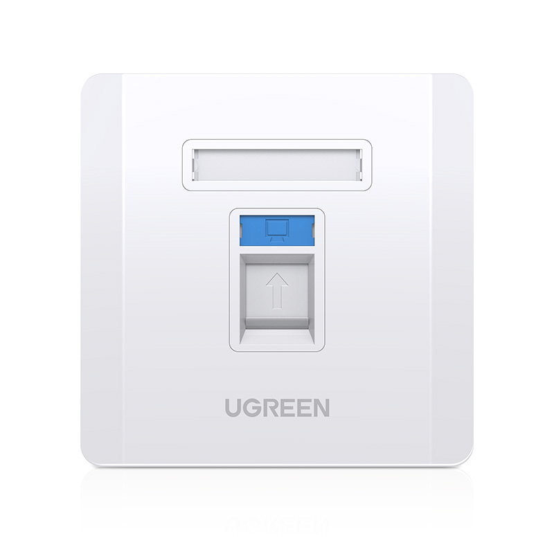 绿联86型网线面板插座盒RJ45光纤盒