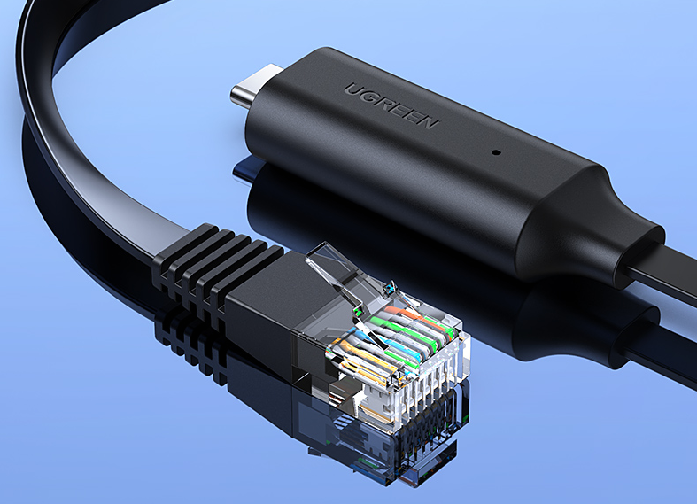 绿联USB-C转RJ45 Console调试线操作视频教程丨CM204