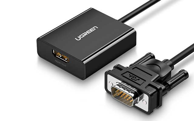 绿联vga转hdmi转换器操作视频教程丨CM269