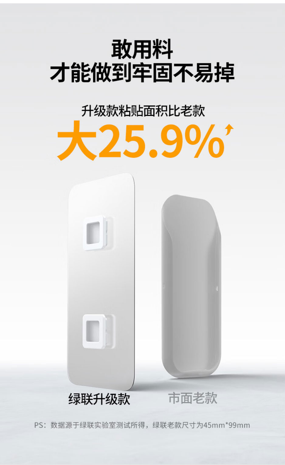 绿联强力无痕墙面插座固定器 LP832