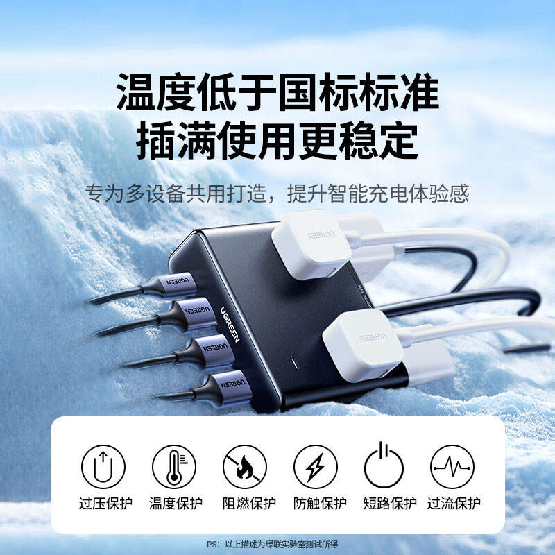 绿联氮化镓20W快充插排 迷你多功能华体会体育网狼堡赞助商