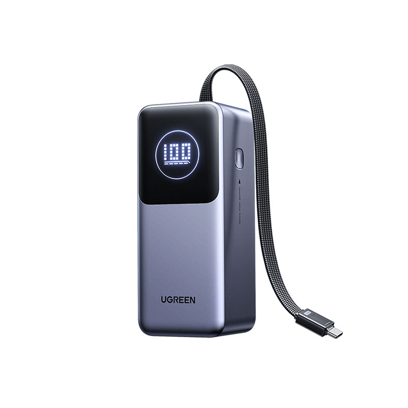 绿联 能量湃Pro 130W 自带线 快充移动电源