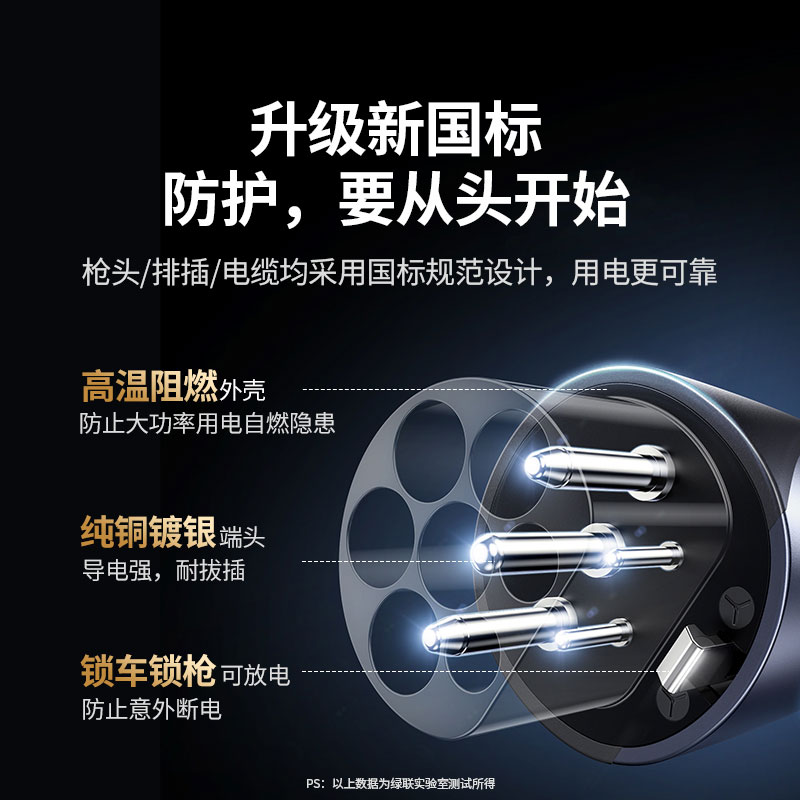 绿联新能源汽车放电枪 4kW 7口输出