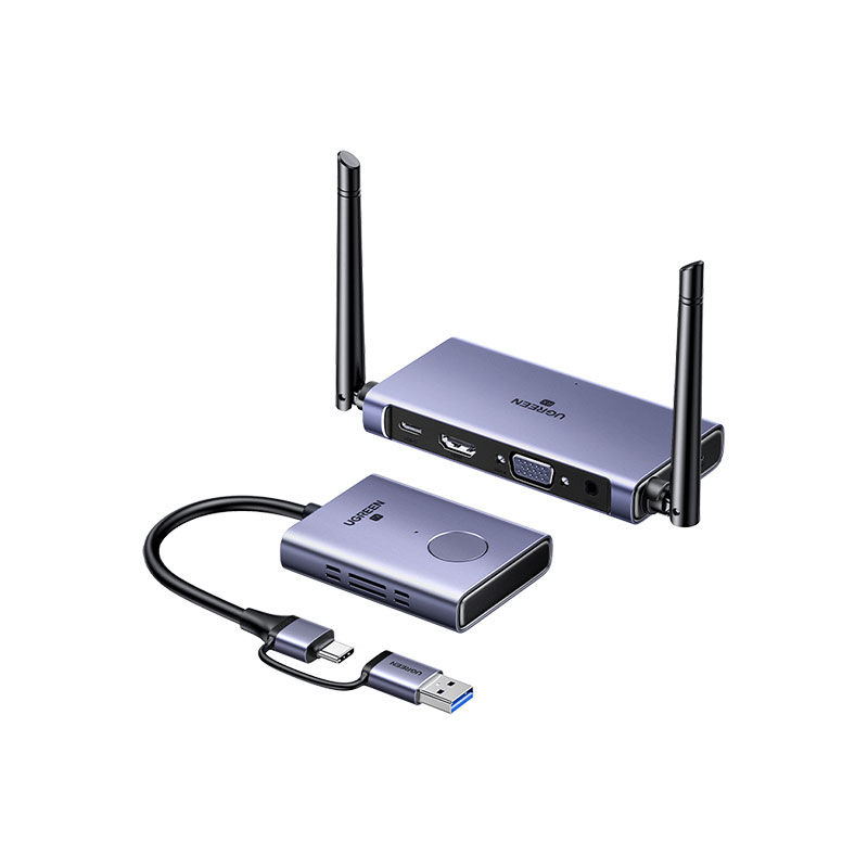 绿联USB+Type-C双接口 企业级无线投屏器