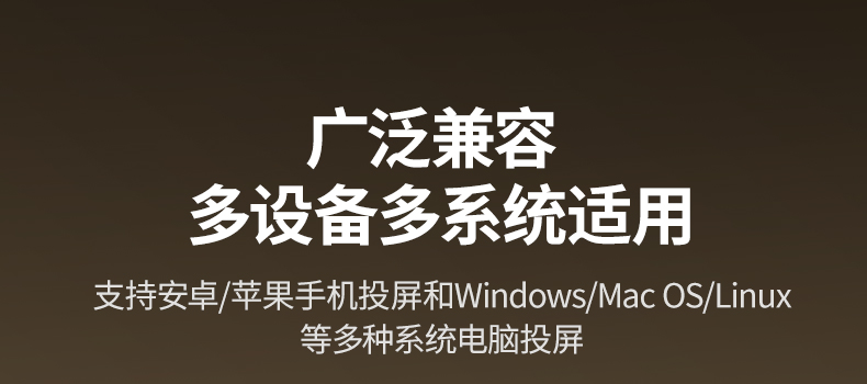 UGREEN 投屏器 接口丰富 HDMI+3.5音频口