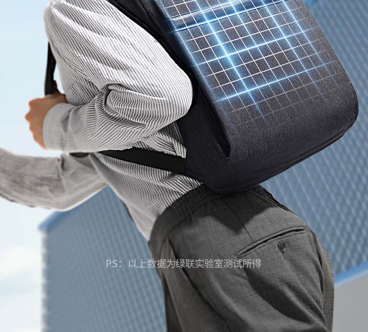 绿联LP664防泼溅测试画面，600D牛津布有效防水